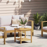 Side Table Oil Natural 45 x 45 x 45 cm Solid Acacia Wood