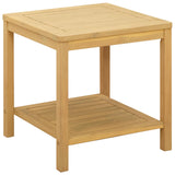 Side Table Oil Natural 45 x 45 x 45 cm Solid Acacia Wood