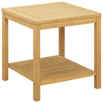 Side Table Oil Natural 45 x 45 x 45 cm Solid Acacia Wood