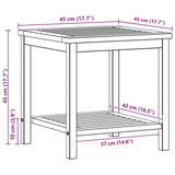 Side Table Oil Natural 45 x 45 x 45 cm Solid Acacia Wood - Extra Image