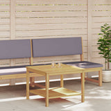 Side Table Oil Natural 60 x 60 x 45 cm Solid Acacia Wood - Side View
