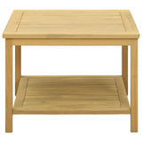 Side Table Oil Natural 60 x 60 x 45 cm Solid Acacia Wood