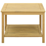 Side Table Oil Natural 60 x 60 x 45 cm Solid Acacia Wood