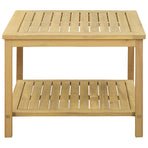 Side Table Oil Natural 60 x 60 x 45 cm Solid Acacia Wood