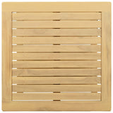 Side Table Oil Natural 60 x 60 x 45 cm Solid Acacia Wood