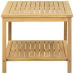 Side Table Oil Natural 50 x 35 x 45 cm Solid Acacia Wood