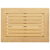 Side Table Oil Natural 50 x 35 x 45 cm Solid Acacia Wood - Close-Up Angle