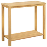 Garden Console Table with Storage Light acacia 80 x 35 x 75 cm