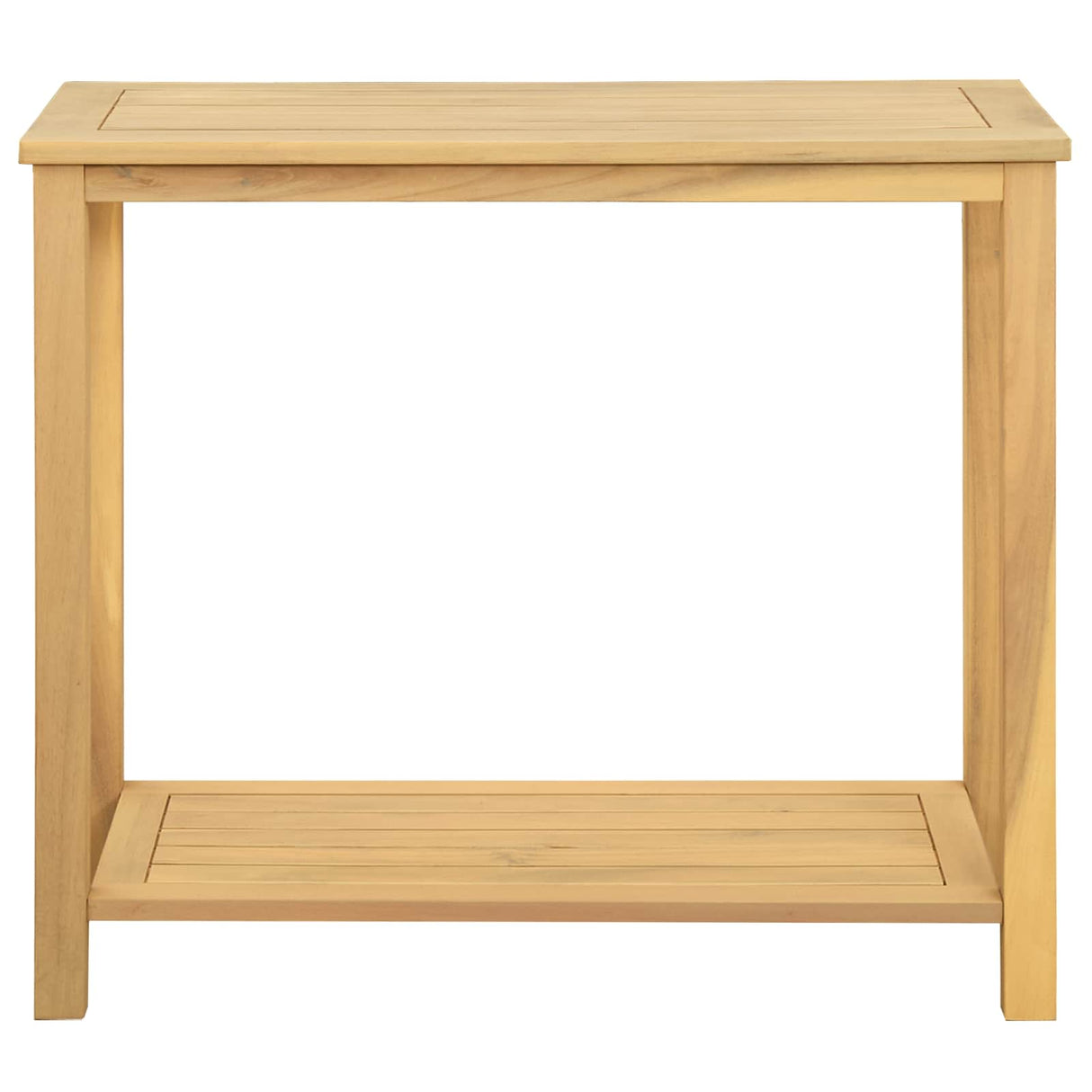 Garden Console Table with Storage Light acacia 80 x 35 x 75 cm