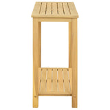 Garden Console Table with Storage Light acacia 80 x 35 x 75 cm