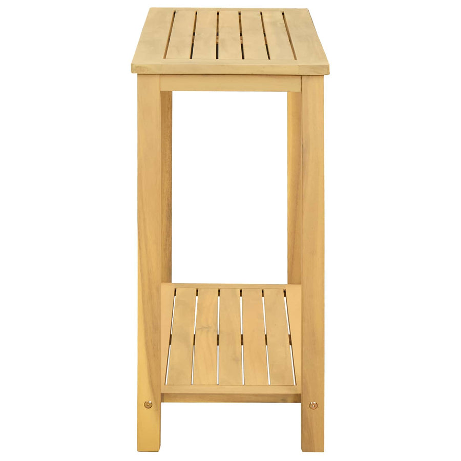 Garden Console Table Light acacia 80 x 35 x 75 cm