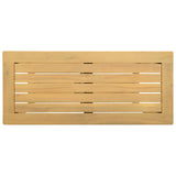Garden Console Table with Storage Light acacia 80 x 35 x 75 cm - Top-Down View