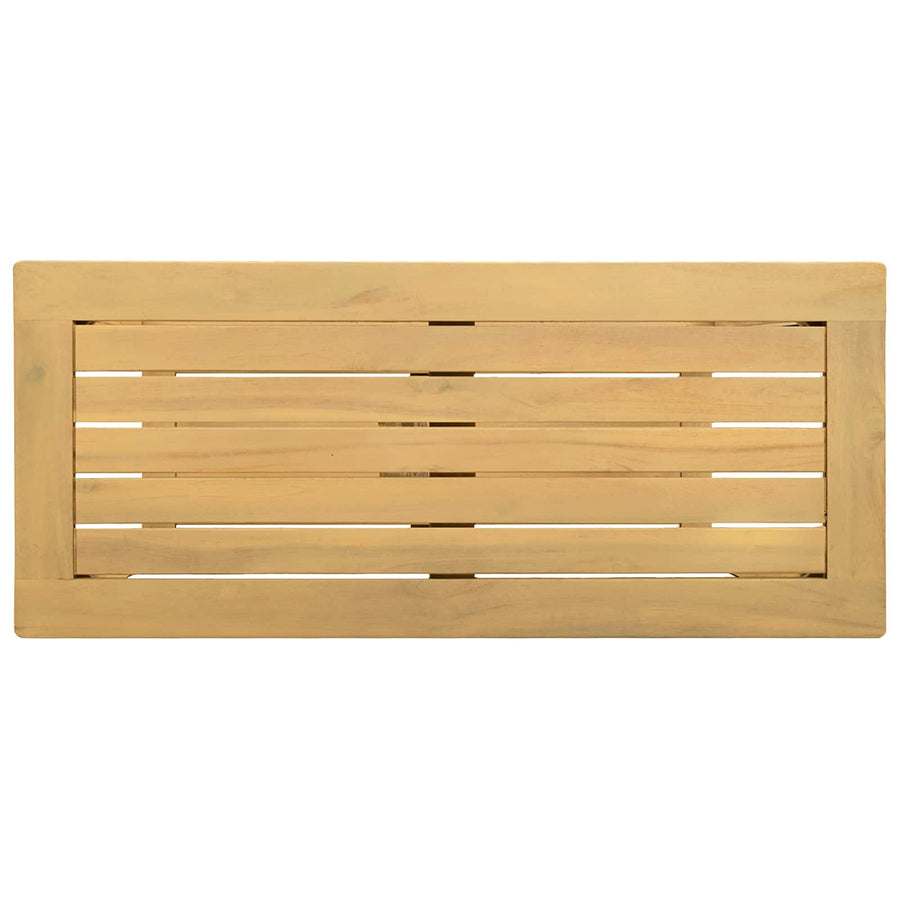 Garden Console Table Light acacia 80 x 35 x 75 cm
