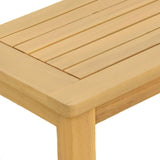 Garden Console Table Light acacia 110 x 40 x 75 cm - 45-Degree Angle