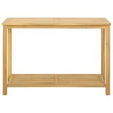Garden Console Table Light acacia 110 x 40 x 75 cm - Front View