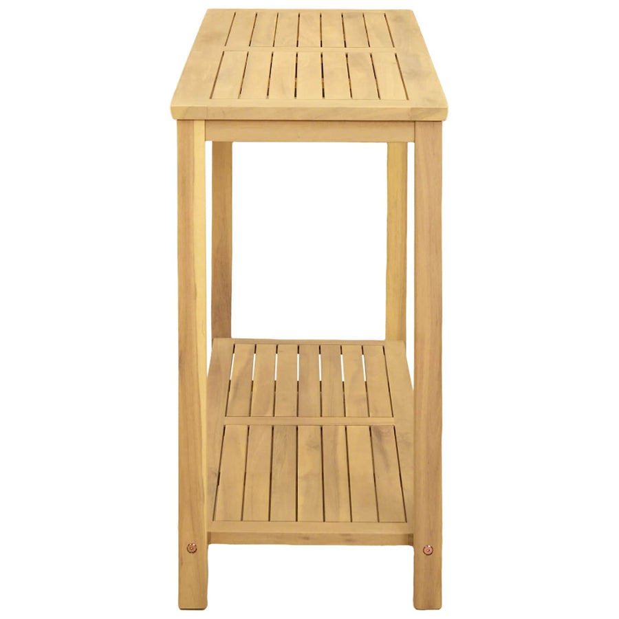Garden Console Table Light acacia 110 x 40 x 75 cm