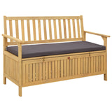 Storage Bench with Cushion with Storage 120 x 63 x 84 cm