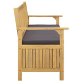 Storage Bench with Cushion with Storage 120 x 63 x 84 cm - Top-Down View