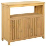 Garden Console Table Light acacia 80 x 35 x 75 cm - Low Angle
