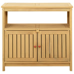 Garden Console Table Light acacia 80 x 35 x 75 cm