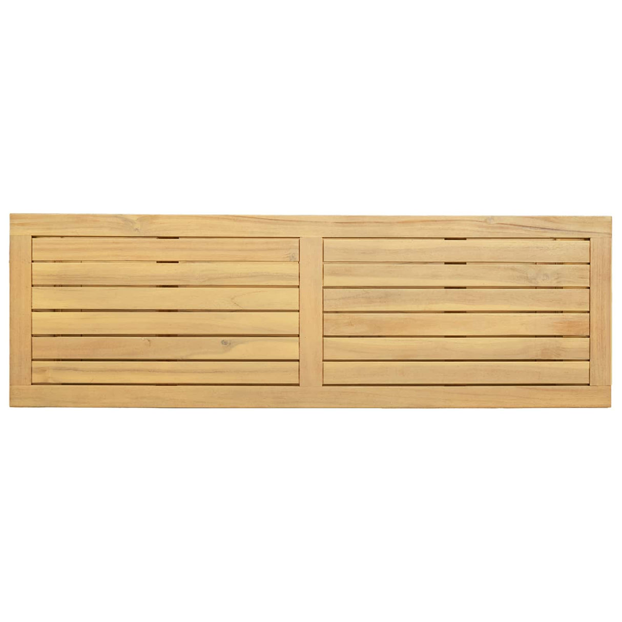 Garden Console Table with Storage Light acacia 110 x 35 x 75 cm