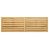 Garden Console Table with Storage Light acacia 110 x 35 x 75 cm