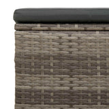 Garden Footstool with Cushion 40 x 30 x 40 cm - Rear View