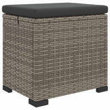 Garden Footstool with Cushion 40 x 30 x 40 cm