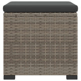 Garden Footstool with Cushion 40 x 30 x 40 cm