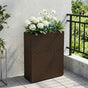 Tall Planter Brown 55 x 22 x 70 cm Poly Rattan