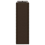 Tall Planter Brown 55 x 22 x 70 cm Poly Rattan