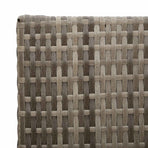 Tall Planter Grey 55 x 22 x 70 cm Poly Rattan