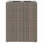 Tall Planter Grey 55 x 22 x 70 cm Poly Rattan