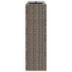 Tall Planter Grey 55 x 22 x 70 cm Poly Rattan