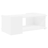 Coffee Table White 90 x 50 x 33 cm Engineered Wood - Front View