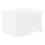 Coffee Table White 50.5 x 50 x 33 cm Engineered Wood