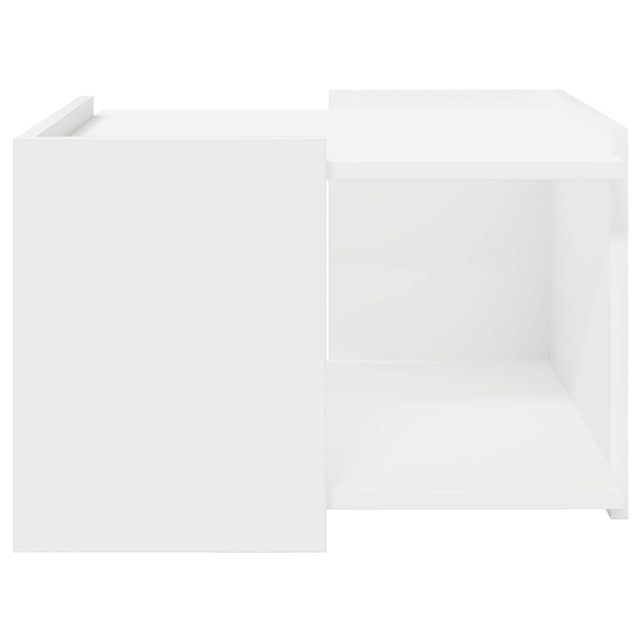 Coffee Table White 50.5 x 50 x 33 cm Engineered Wood
