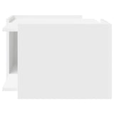 Coffee Table White 50.5 x 50 x 33 cm Engineered Wood