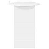 Side Table White Ø 39.5 x 55 cm Engineered Wood