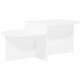 Coffee Table White 100 x 50 x 40 cm Engineered Wood - Front View
