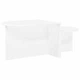 Coffee Table White 100 x 50 x 40 cm Engineered Wood - Close-Up Angle