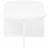 Coffee Table White 100 x 50 x 40 cm Engineered Wood - Rear View