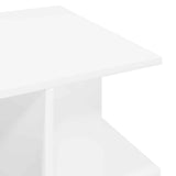 Coffee Table White 87 x 50 x 45 cm Engineered Wood - Low Angle