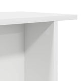 Coffee Table White 40 x 30 x 49 cm Engineered Wood - Close-Up Angle