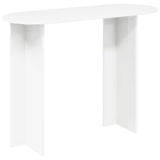 Console Table White 100 x 39.5 x 75 cm Engineered Wood - Front View