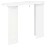 Console Table White 100 x 39.5 x 75 cm Engineered Wood - Close-Up Angle