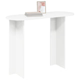 Console Table White 100 x 39.5 x 75 cm Engineered Wood - Side View