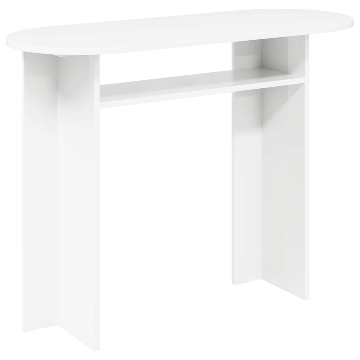 Console Table White 100 x 39.5 x 75 cm Engineered Wood
