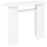 Console Table White 100 x 39.5 x 75 cm Engineered Wood - Close-Up Angle