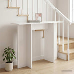 Console Table White 100 x 30 x 75 cm Engineered Wood